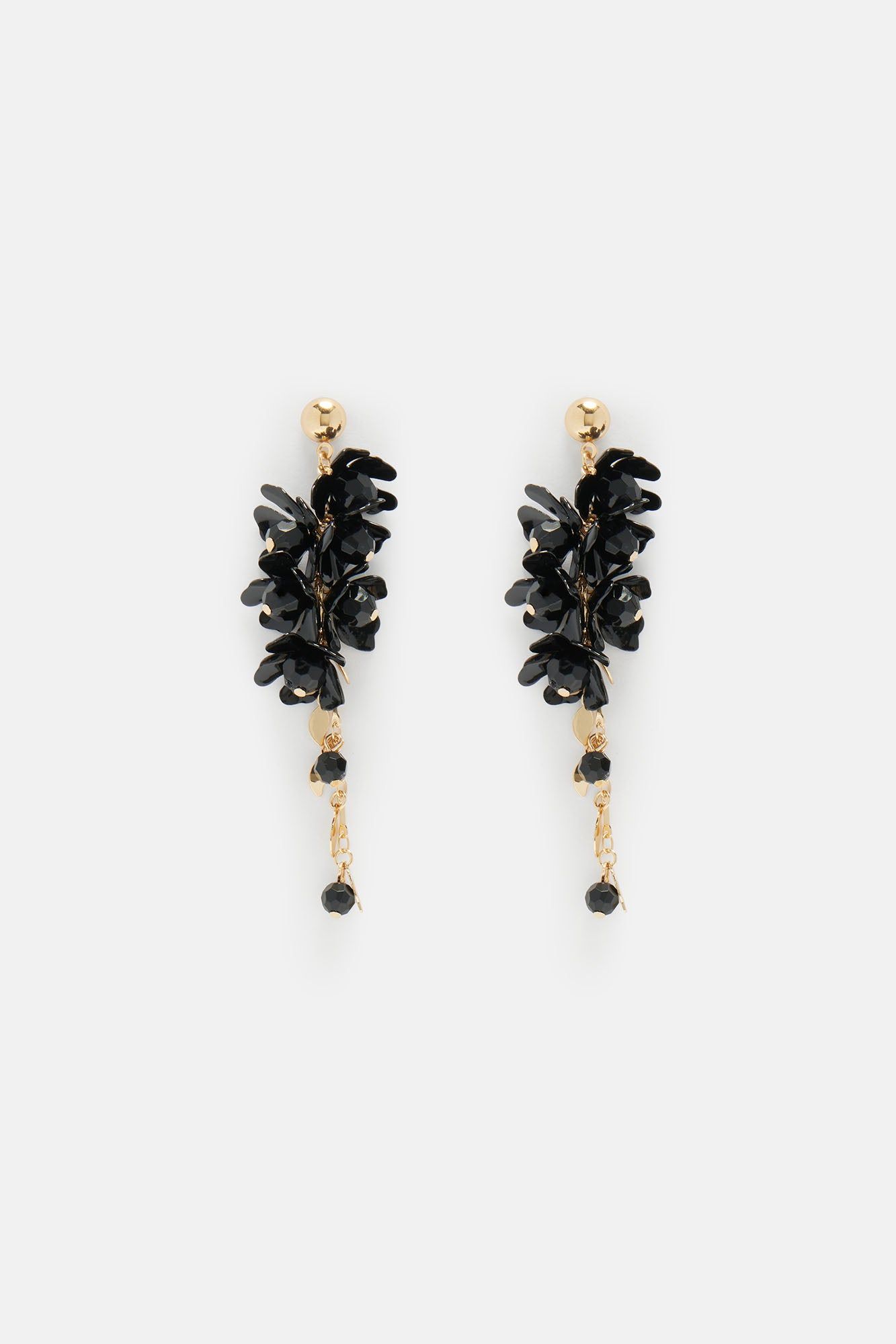 Vineyard Floral Earrings - Gold/Black sold by Fashion Nova product image thumbnail 3
