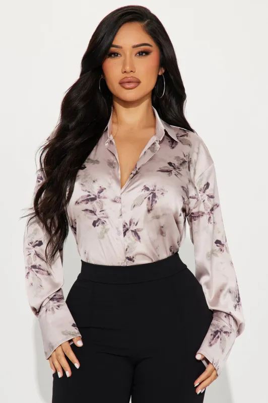 As I Am Shirt - Lavander/combo sold by Fashion Nova