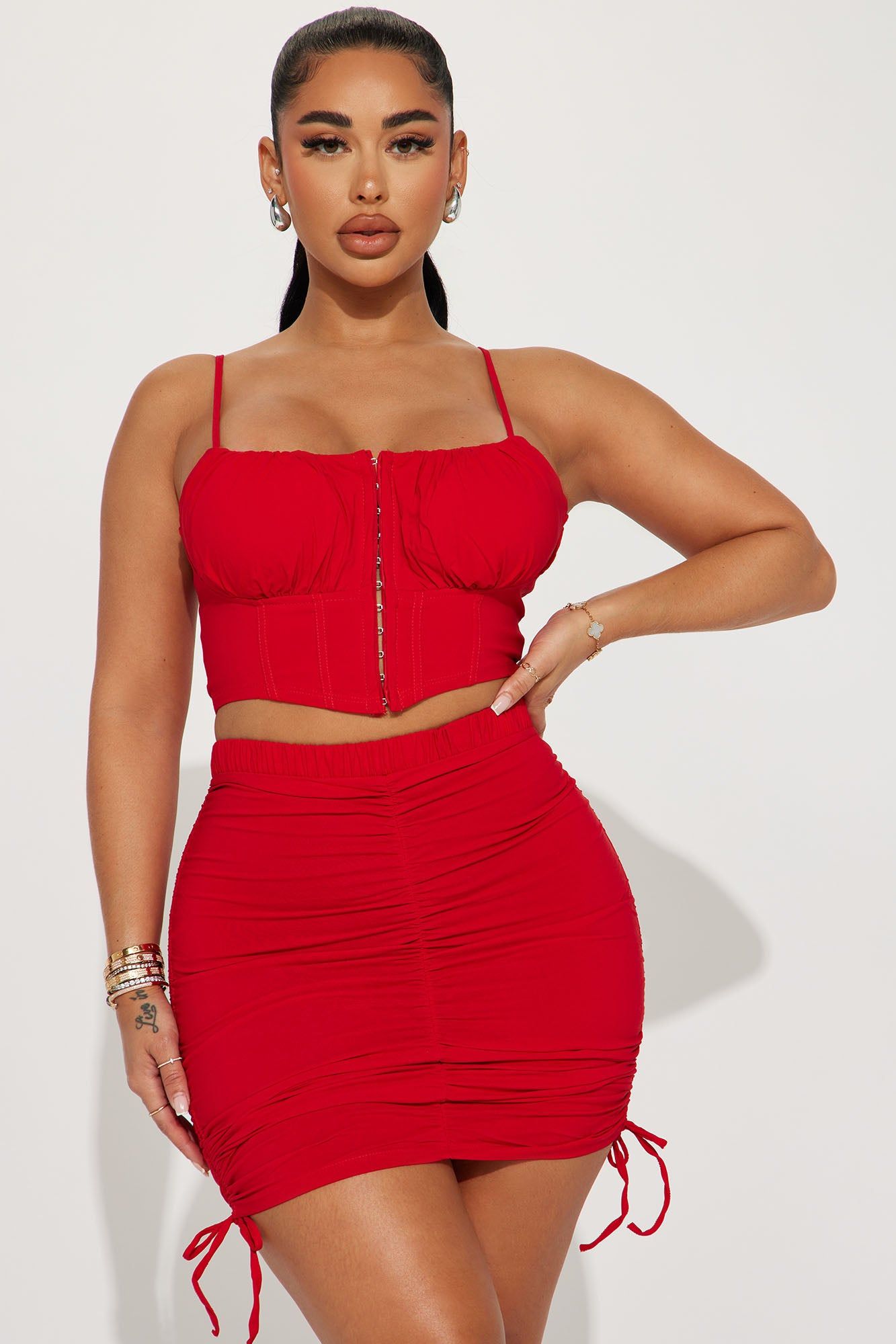 Mimosa Ready Skirt Set - Red sold by Fashion Nova product image thumbnail 2