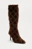 Cheyenne Knee High Boots - Brown sold by Fashion Nova