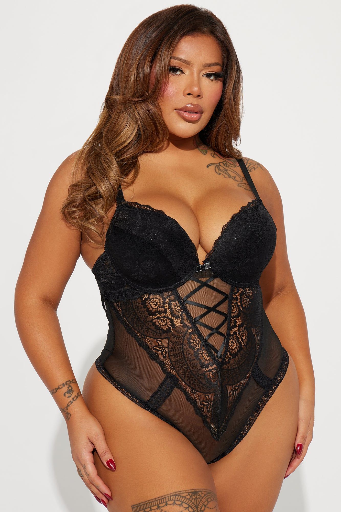 Just Your Type Lace Teddy - Black sold by Fashion Nova product image thumbnail 4