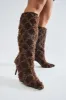 Cheyenne Knee High Boots - Brown sold by Fashion Nova