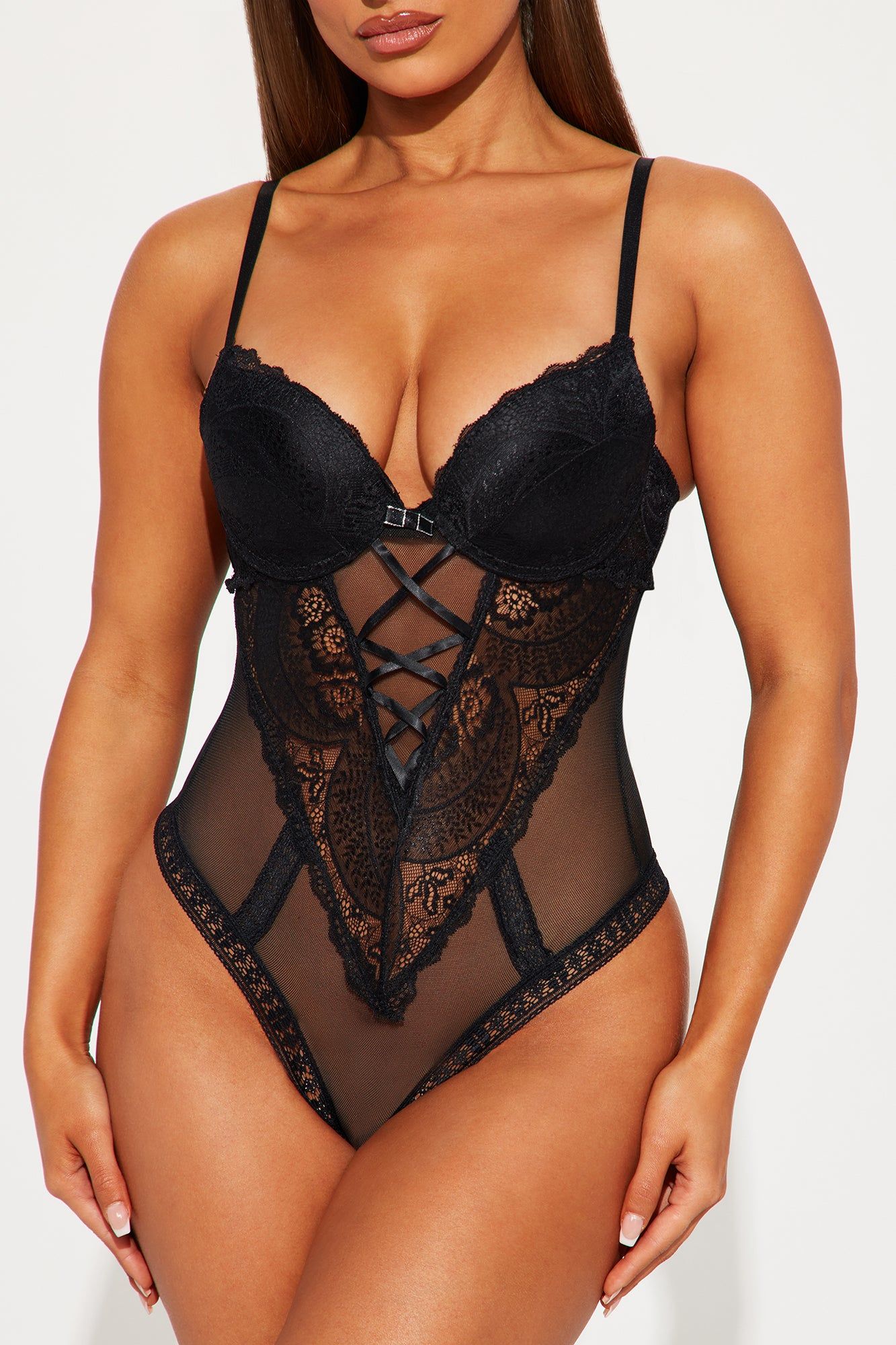 Just Your Type Lace Teddy - Black sold by Fashion Nova product image thumbnail 2
