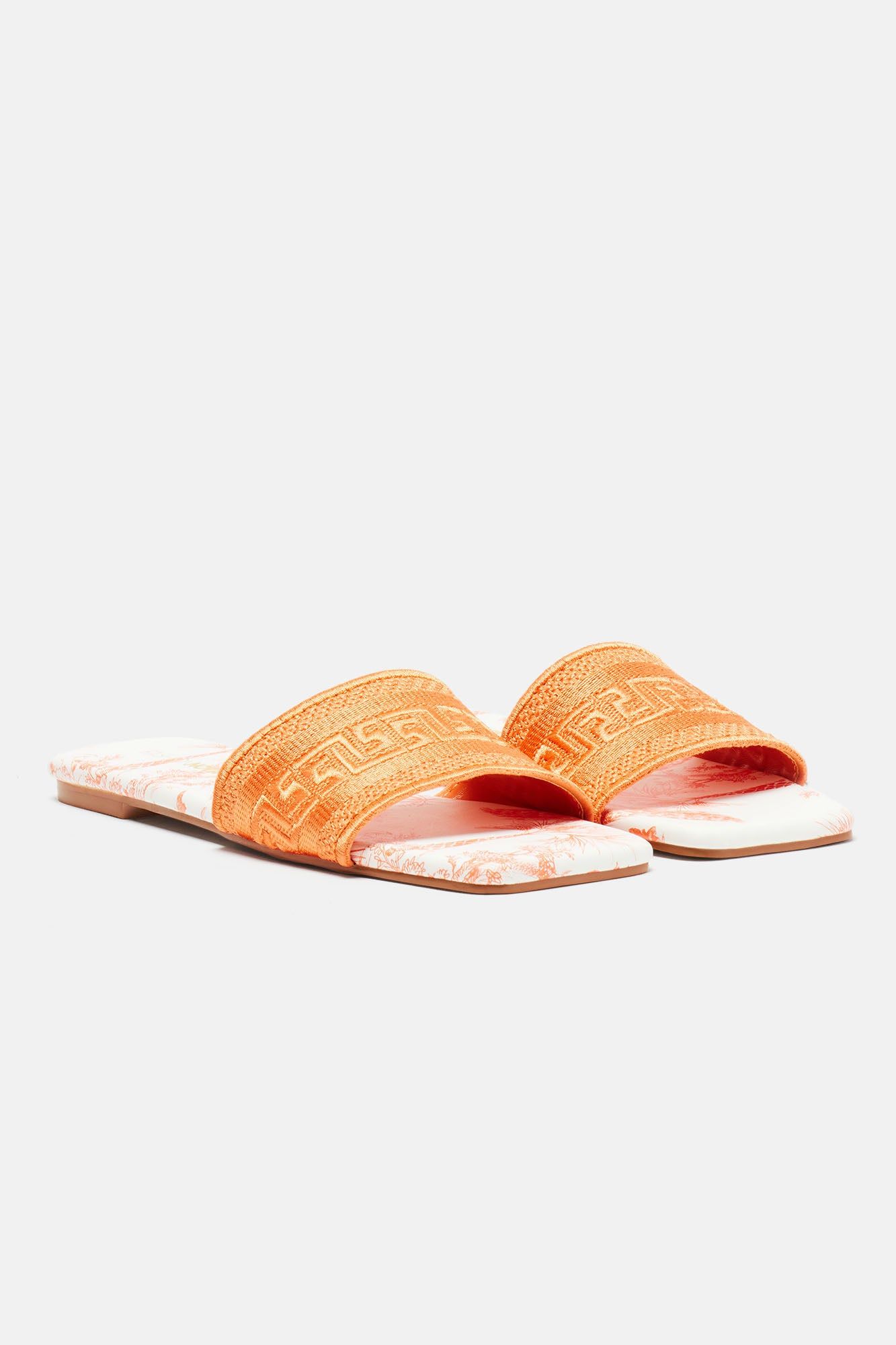 Just One Look Flat Sandals - Orange sold by Fashion Nova product image thumbnail 3