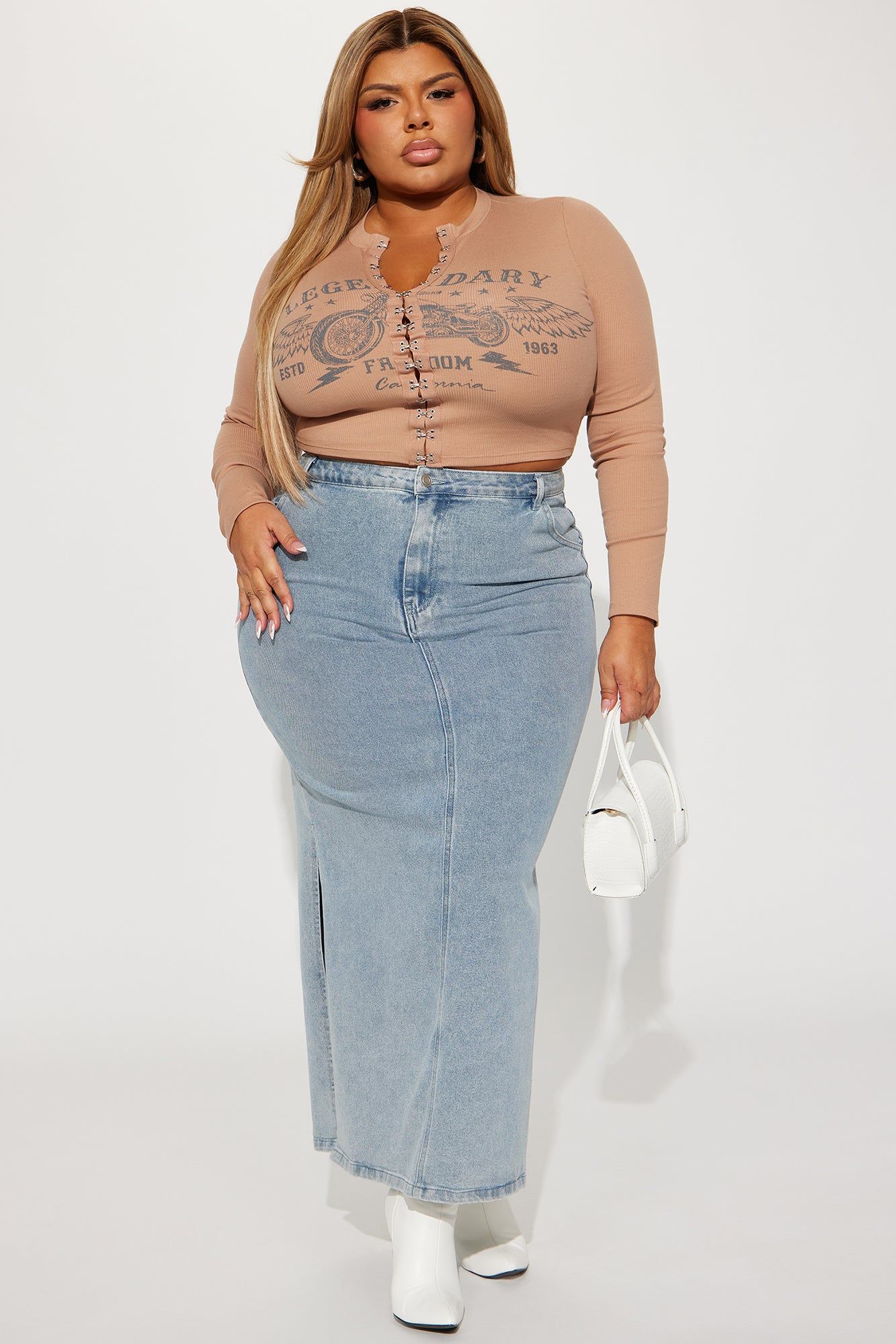 Ride Out Long Sleeve Top - Taupe sold by Fashion Nova product image thumbnail 6