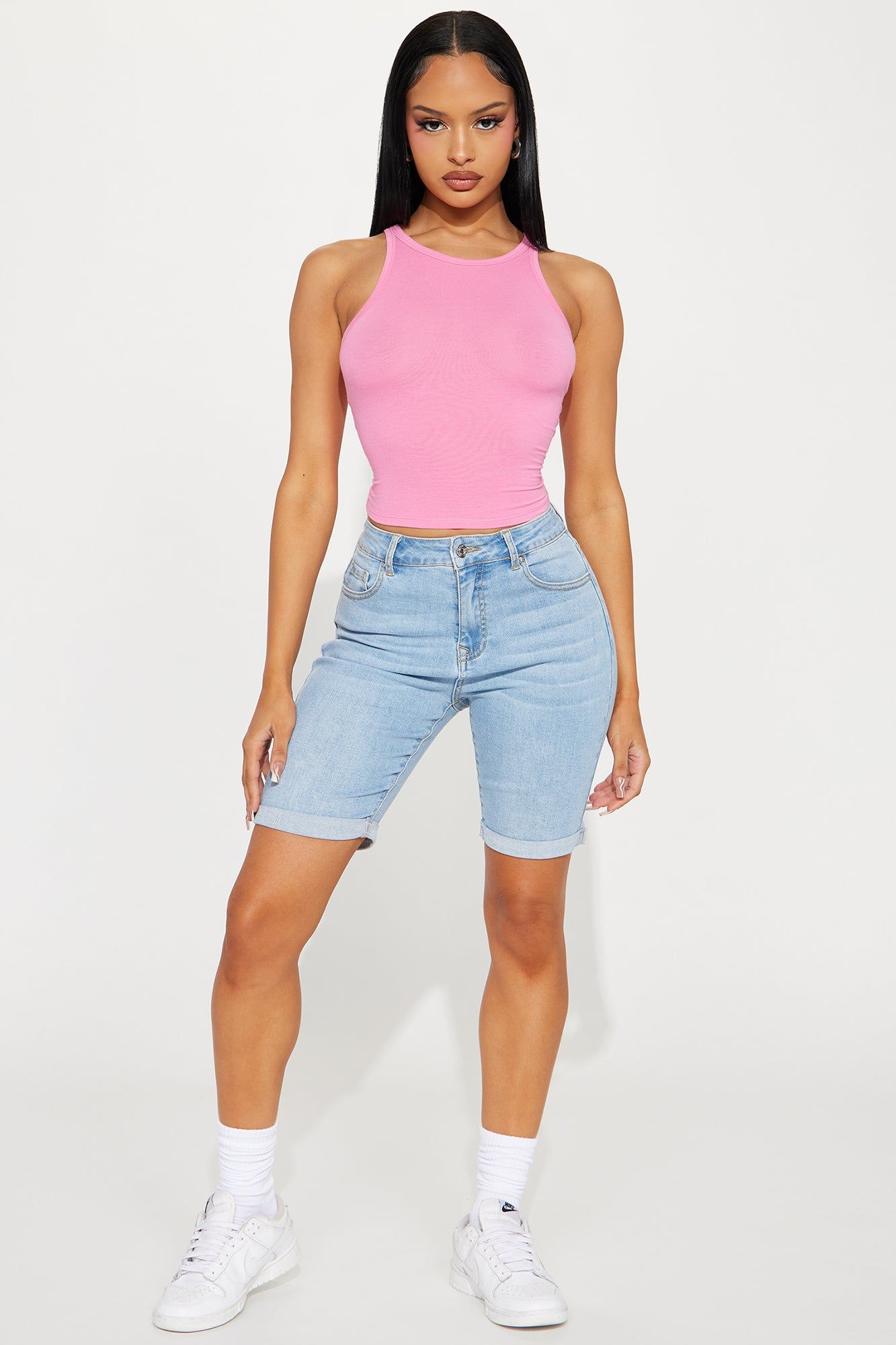 Kyla Crew Neck Tee - Pink sold by Fashion Nova product image thumbnail 2