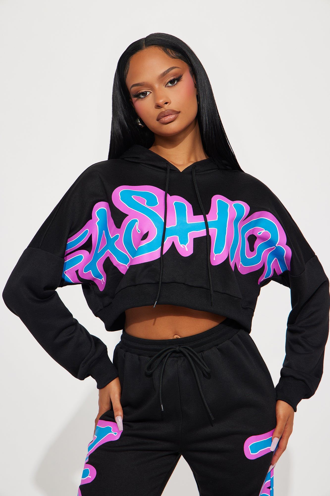 Fashion Statement Jogger Set - Black sold by Fashion Nova product image thumbnail 2