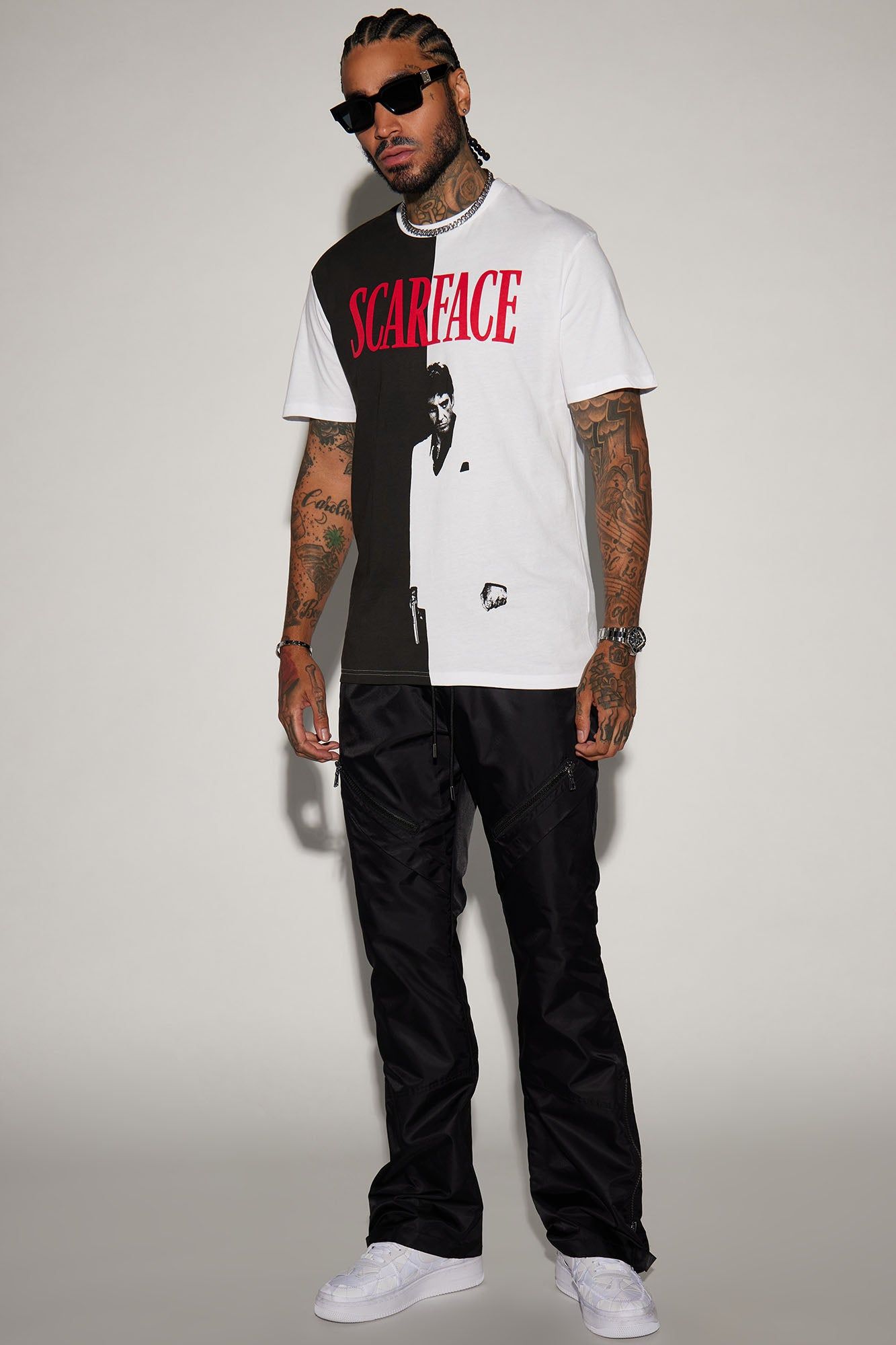 Scarface Poster Short Sleeve Tee - Black/White sold by Fashion Nova product image thumbnail 2