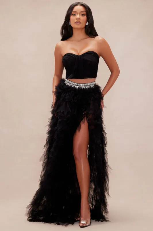 Lana Tulle Skirt Set - Black sold by Fashion Nova