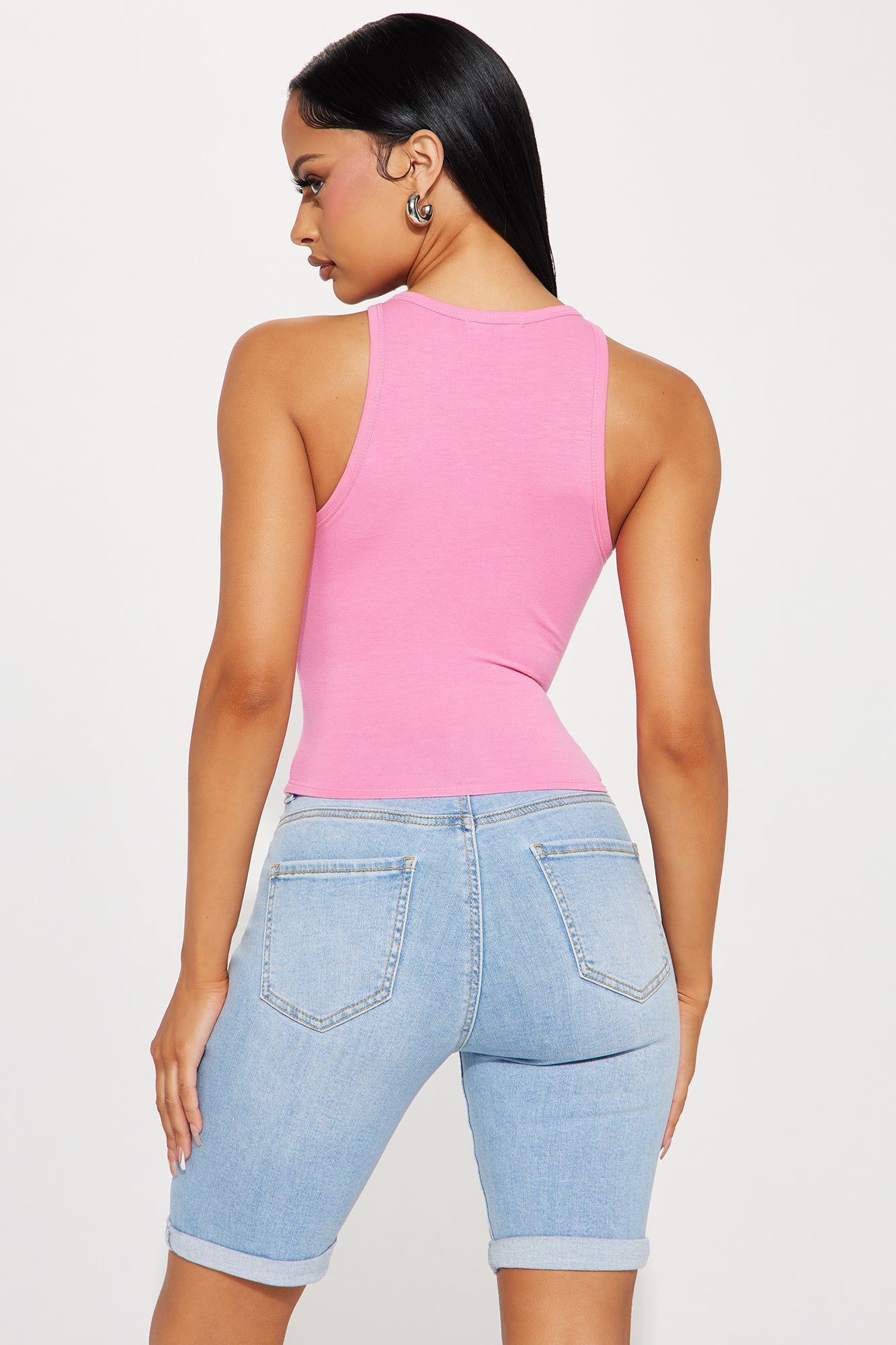 Kyla Crew Neck Tee - Pink sold by Fashion Nova product image thumbnail 3