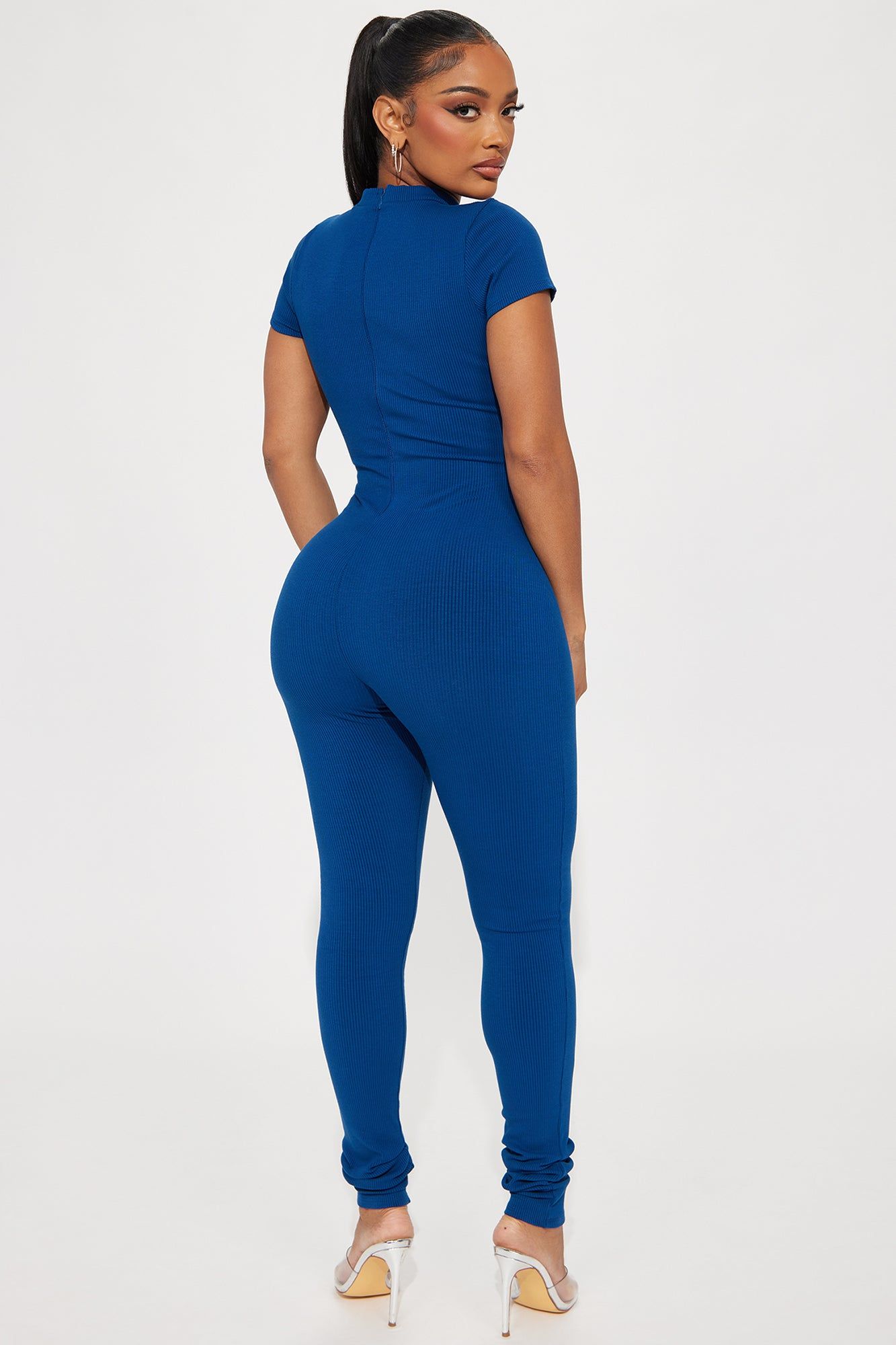 Malia Snatched Jumpsuit - Navy sold by Fashion Nova product image thumbnail 3