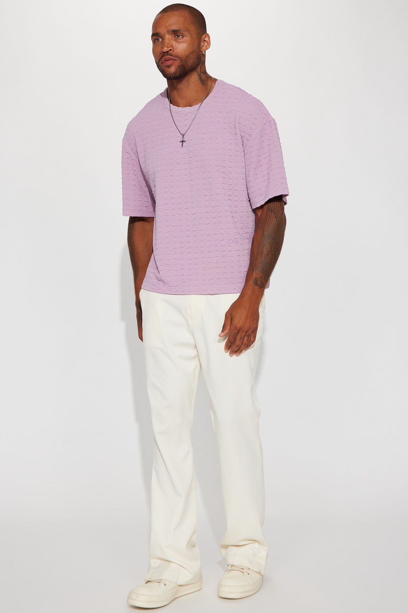 Hurt Her Feelings Short Sleeve Crew Tee - Lavender sold by Fashion Nova product image thumbnail 3