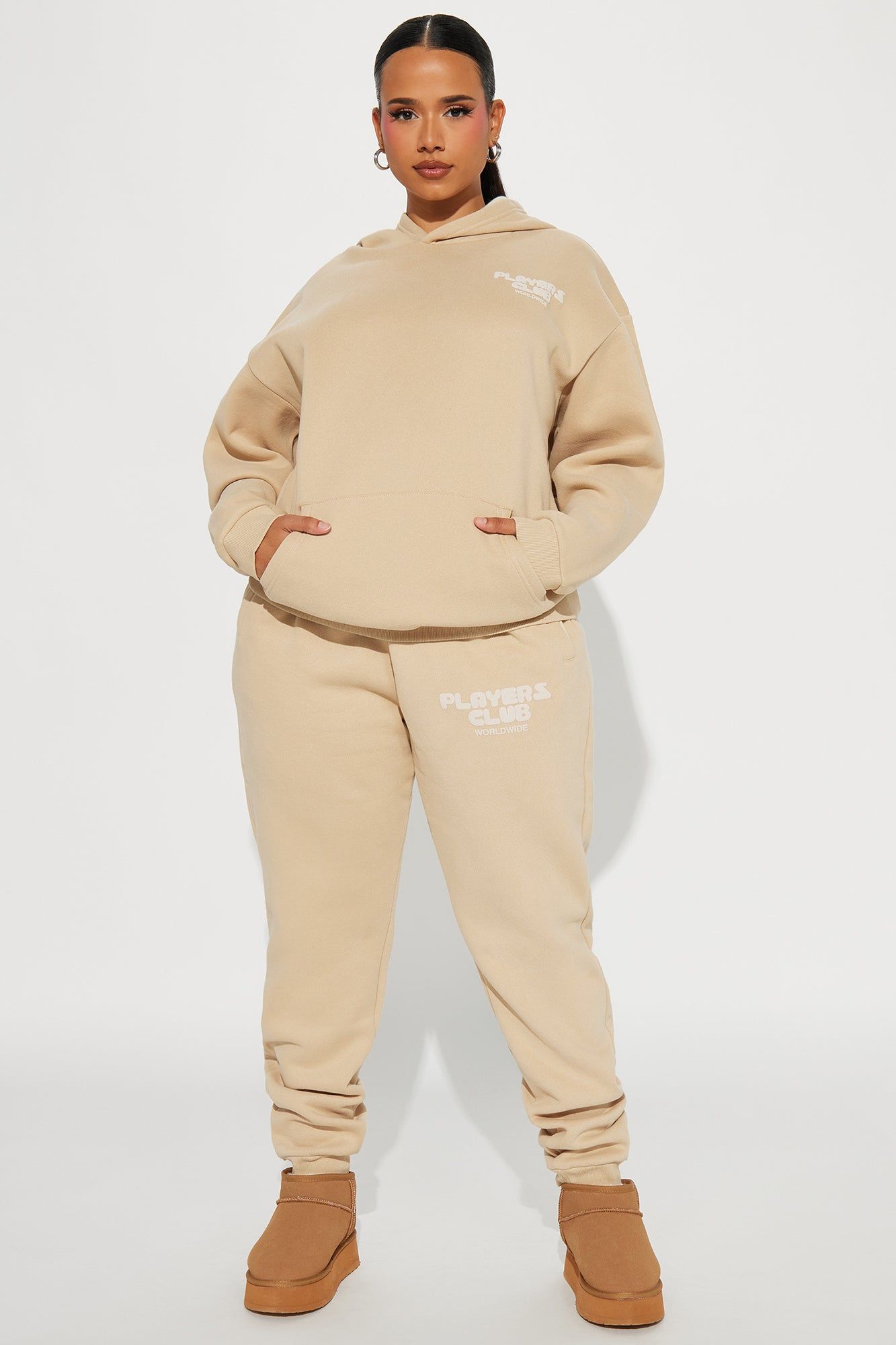 Players Club Puff Print Hoodie - Sand sold by Fashion Nova product image thumbnail 7