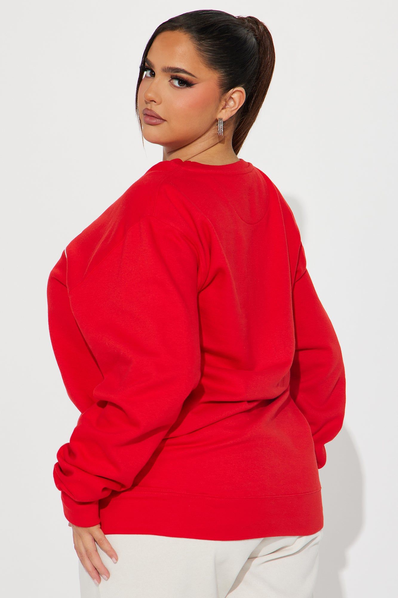 Deck The Halls Sweatshirt - Red sold by Fashion Nova product image thumbnail 8