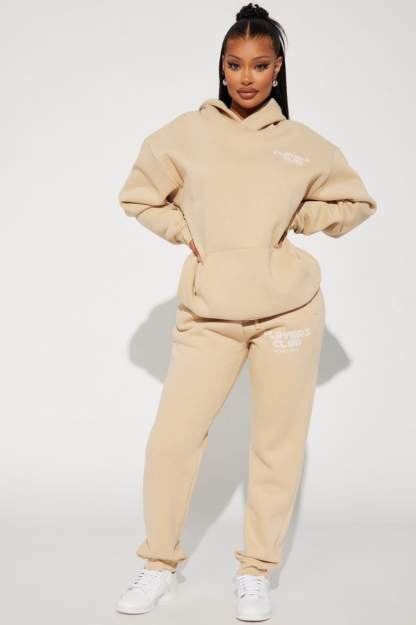 Players Club Puff Print Hoodie - Sand sold by Fashion Nova product image thumbnail 2