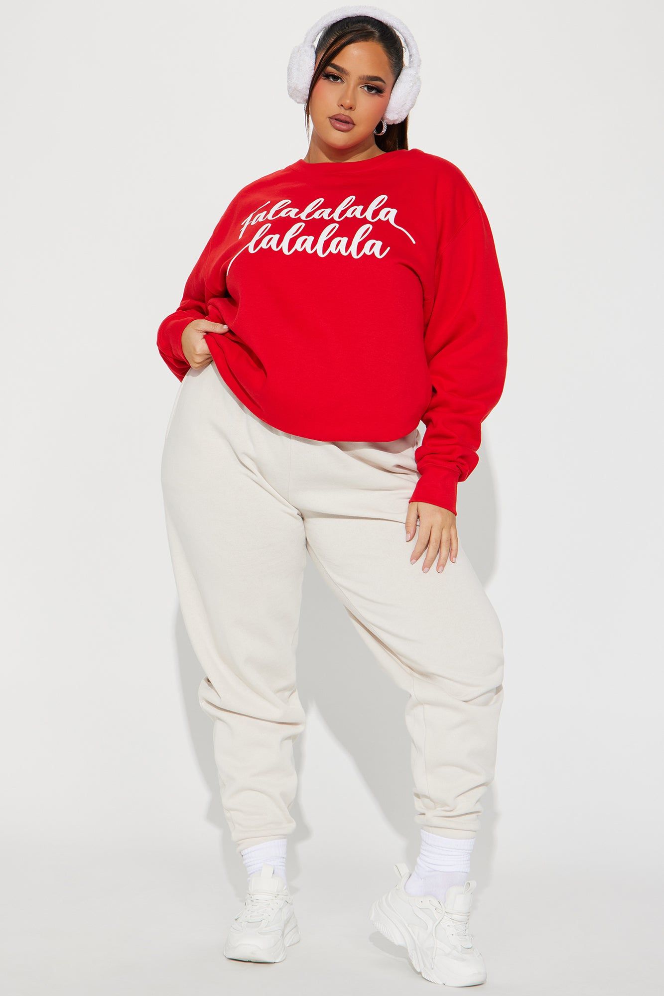 Deck The Halls Sweatshirt - Red sold by Fashion Nova product image thumbnail 6