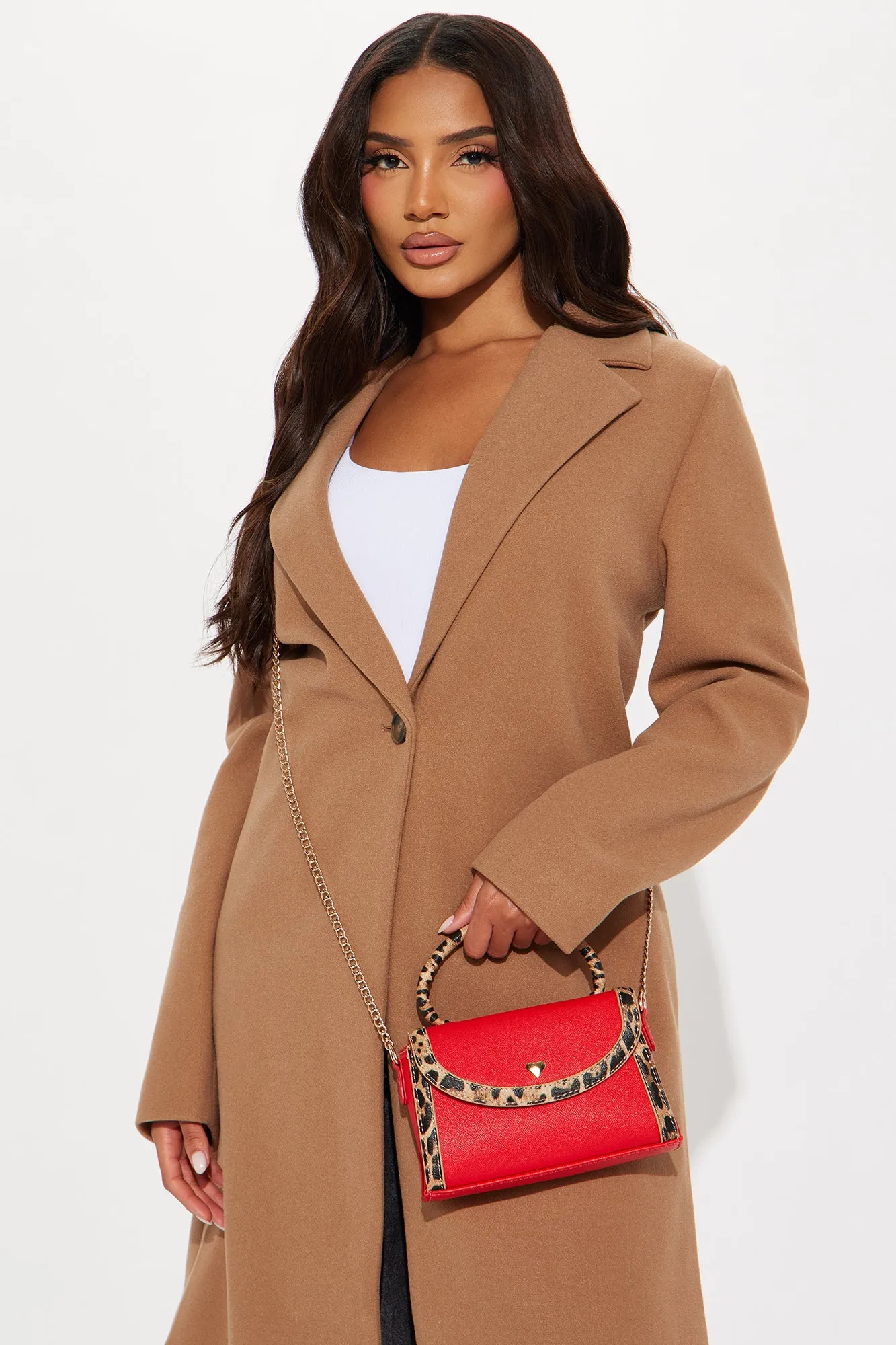 Secrets Of The Jungle Crossbody Bag - Red/combo sold by Fashion Nova