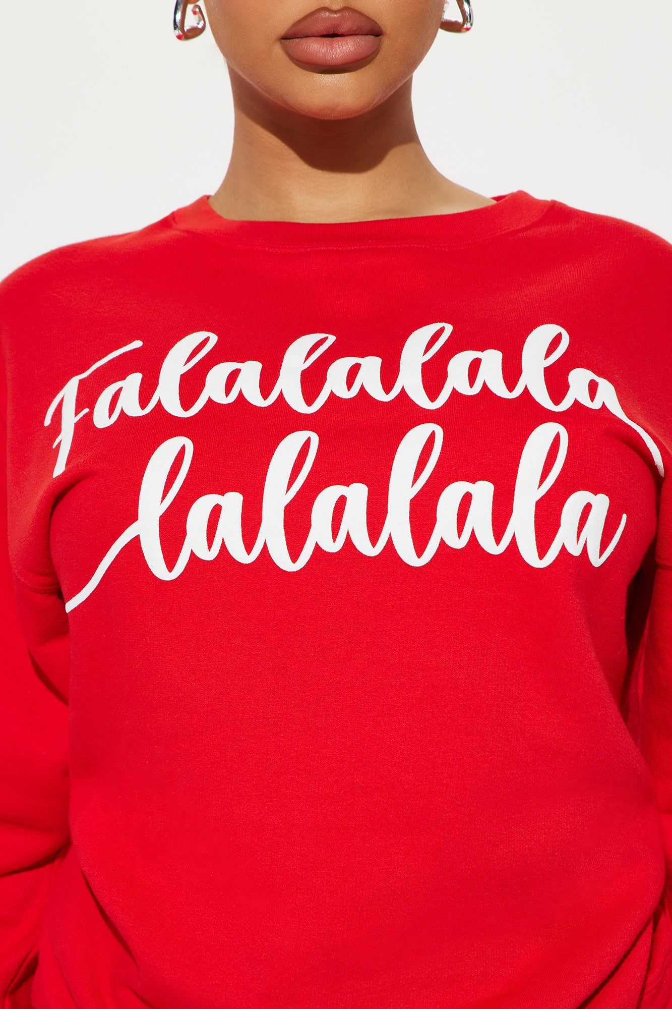 Deck The Halls Sweatshirt - Red sold by Fashion Nova product image thumbnail 3