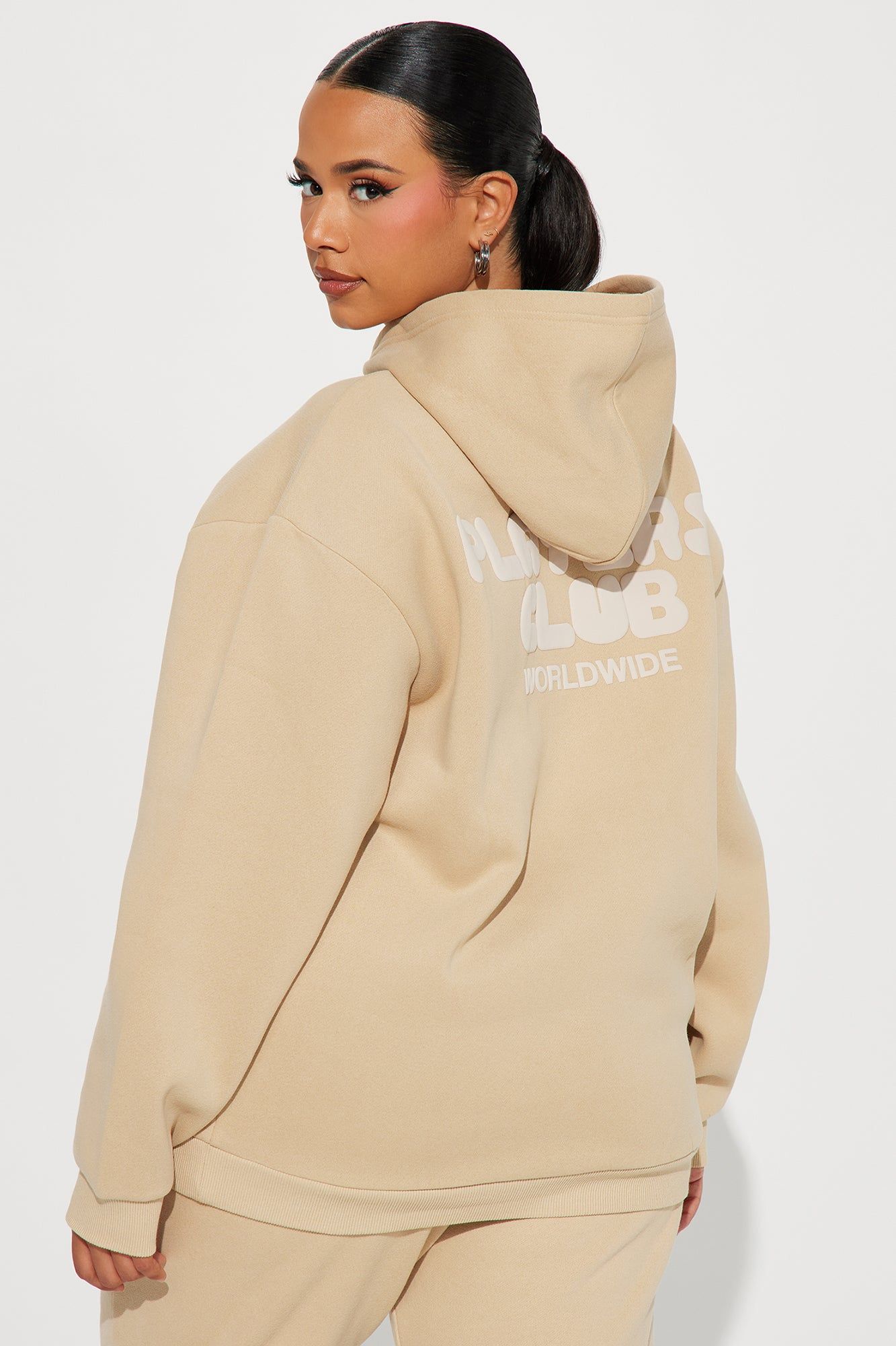 Players Club Puff Print Hoodie - Sand sold by Fashion Nova product image thumbnail 9