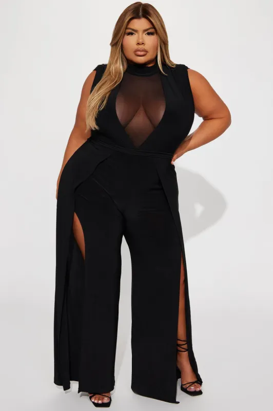 Miss Thang Jumpsuit - Black sold by Fashion Nova
