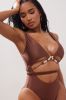 Pebble Beach Beaded 1 Piece Swimsuit - Chocolate sold by Fashion Nova