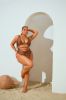 Pebble Beach Beaded 1 Piece Swimsuit - Chocolate sold by Fashion Nova