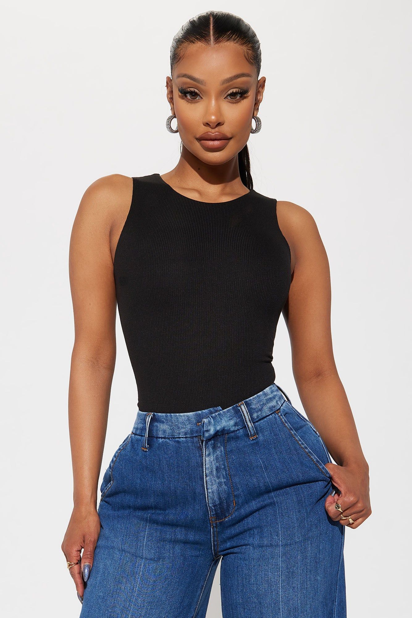 Good Taste Ribbed Bodysuit - Black sold by Fashion Nova product image thumbnail 3