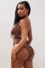 Pebble Beach Beaded 1 Piece Swimsuit - Chocolate sold by Fashion Nova