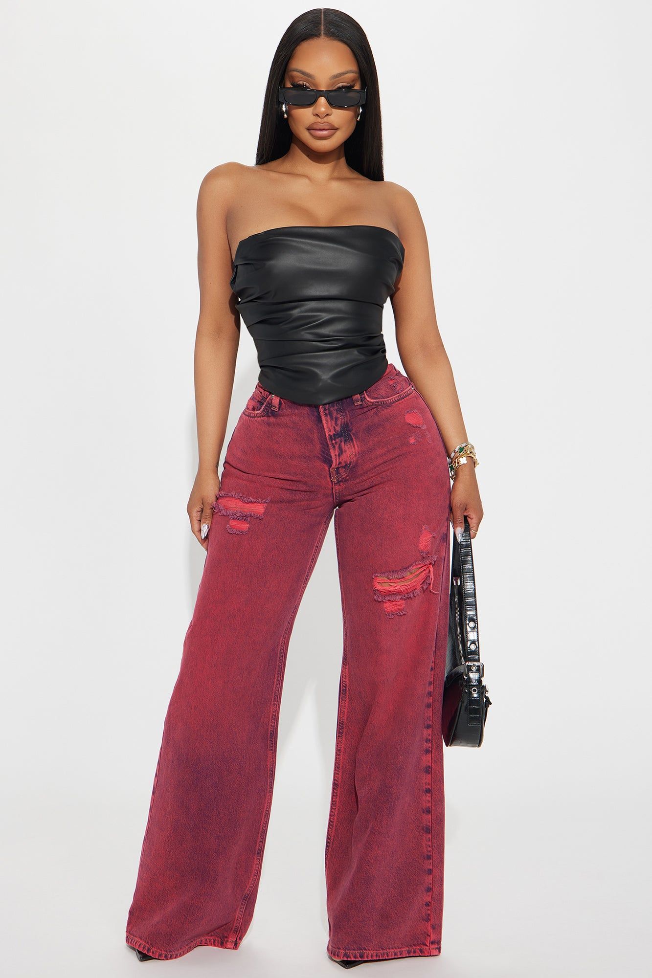 Exclusive Invite Faux Leather Corset Top - Black sold by Fashion Nova product image thumbnail 2