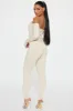 Katie Snatched Jumpsuit - Cream sold by Fashion Nova