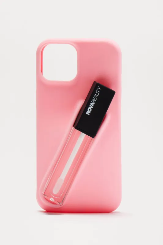 Lip Gloss On Me Iphone 15 Case - Pink sold by Fashion Nova