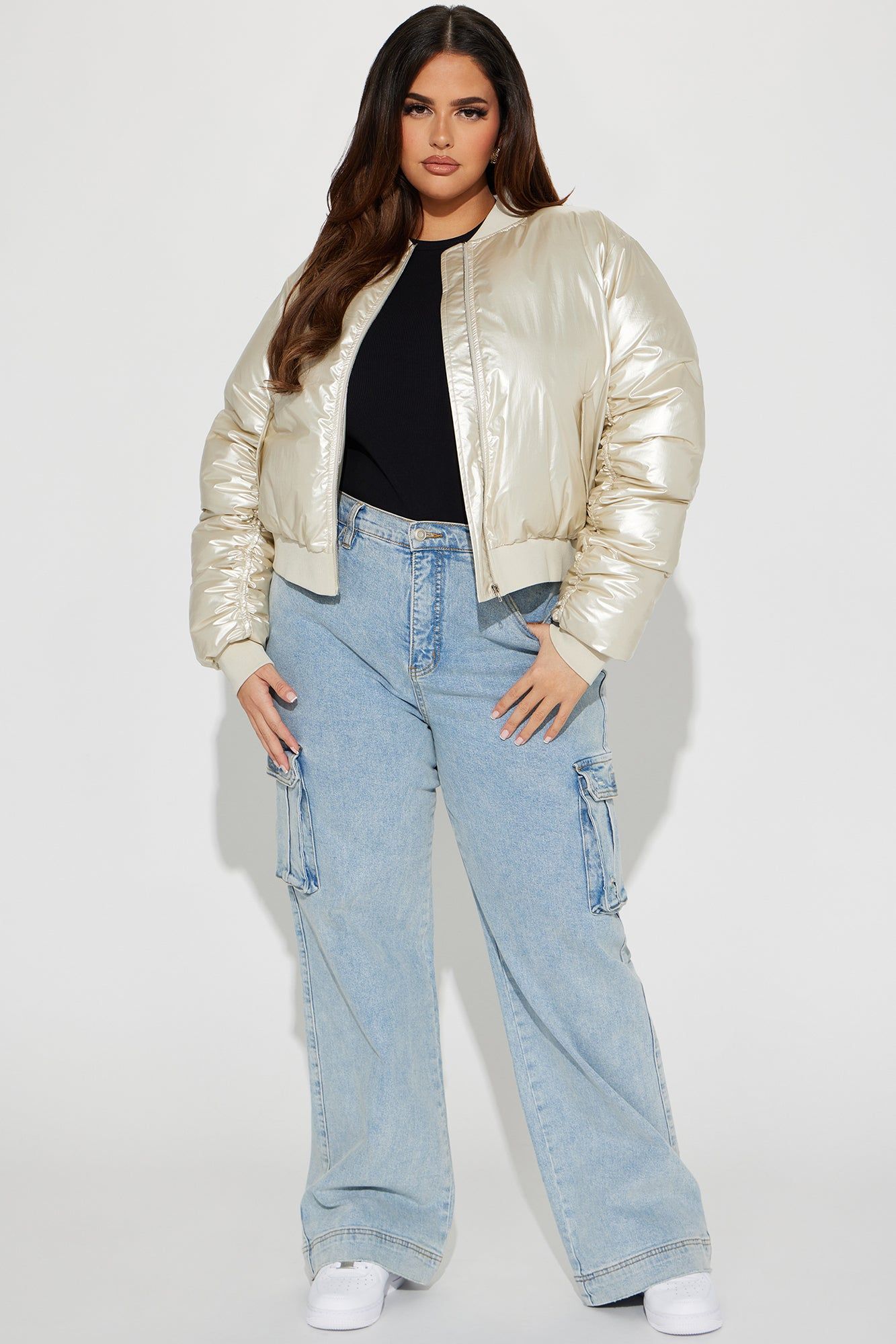 Tap Out Puffer Jacket - Cream sold by Fashion Nova product image thumbnail 5