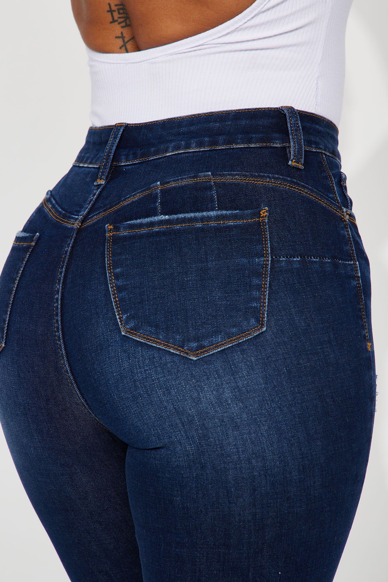 Taking Shape Booty Lifting Stretch Skinny Jeans - Dark Wash sold by Fashion Nova product image thumbnail 3