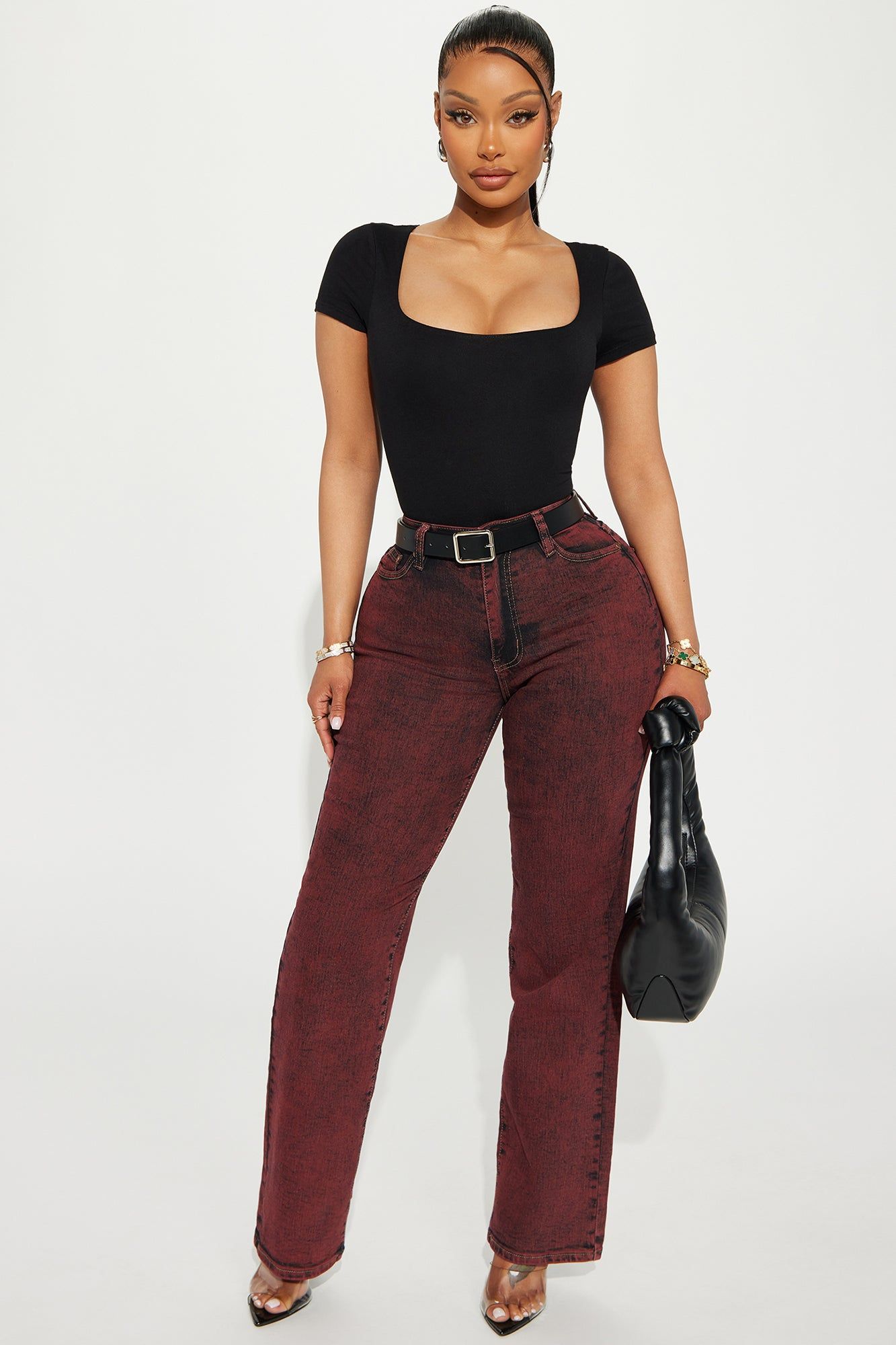 Devyn Double Layered Bodysuit - Black sold by Fashion Nova product image thumbnail 2