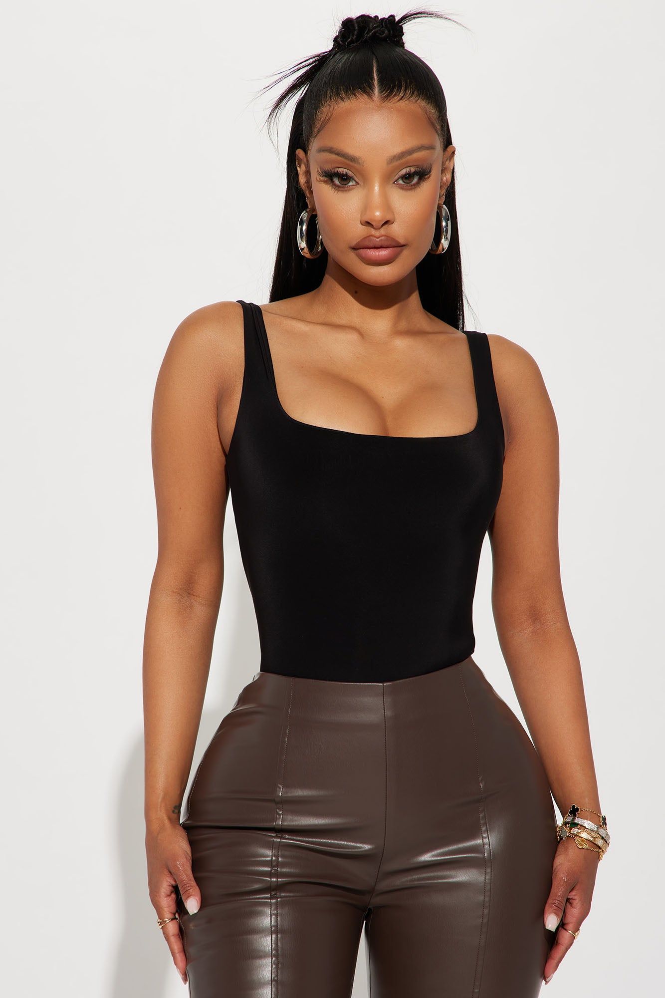 Back To Basic Bodysuit - Black sold by Fashion Nova product image thumbnail 3