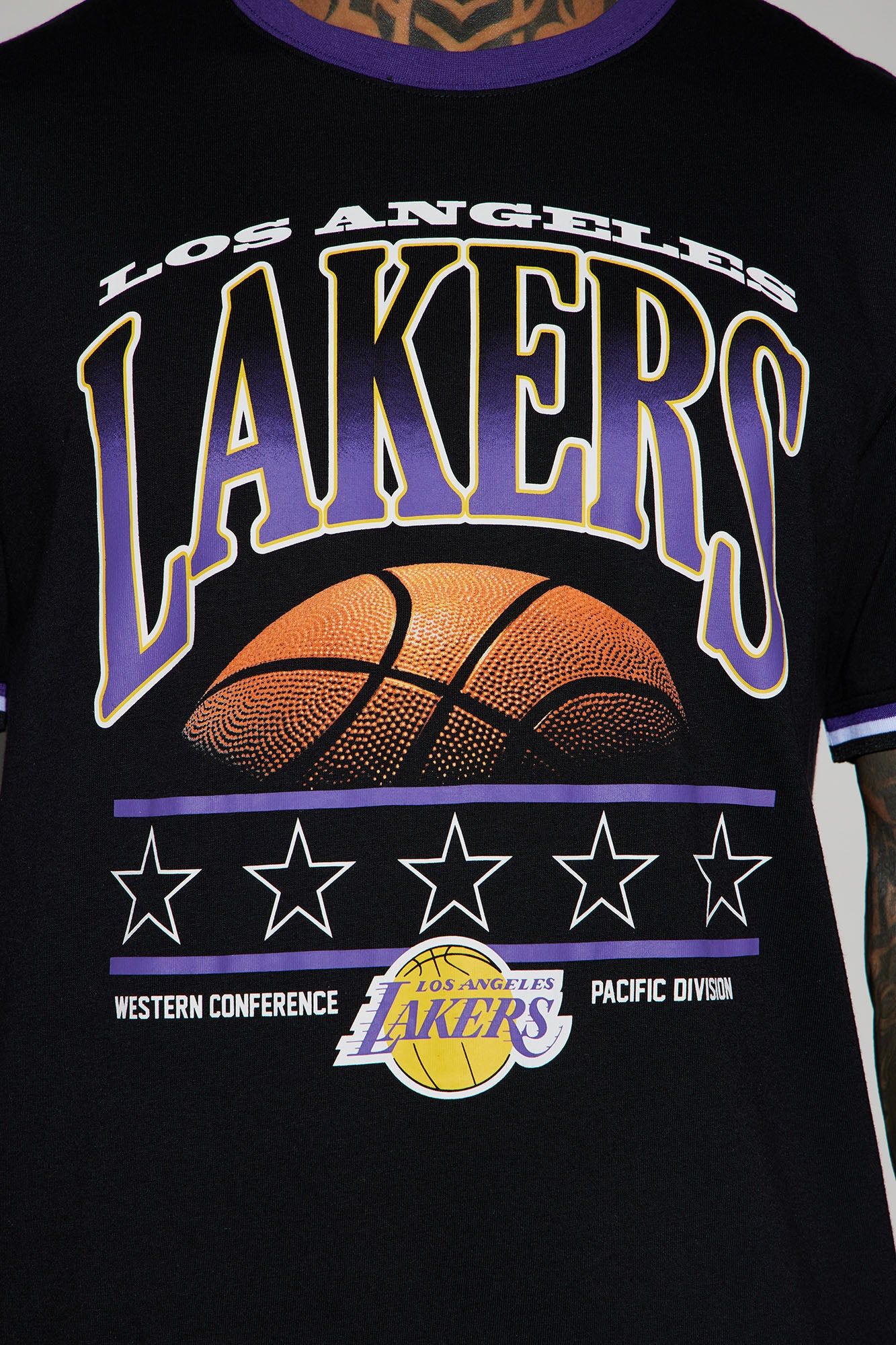 Lakers Break Of Dawn Short Sleeve Tee - Black sold by Fashion Nova product image thumbnail 3