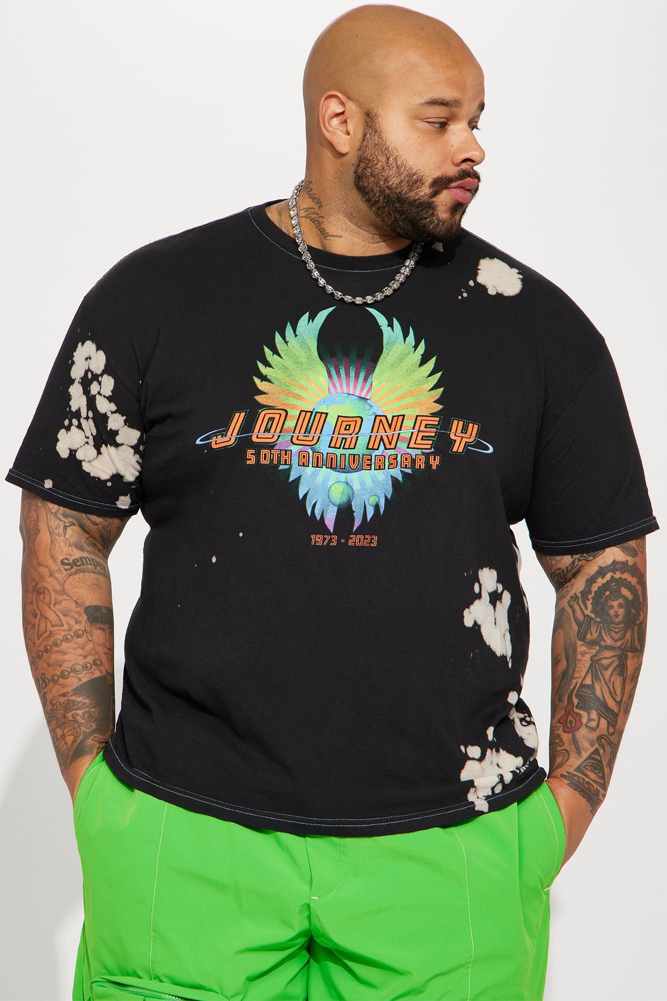 Journey 50th Anniversary Short Sleeve Tee - Black sold by Fashion Nova product image thumbnail 2