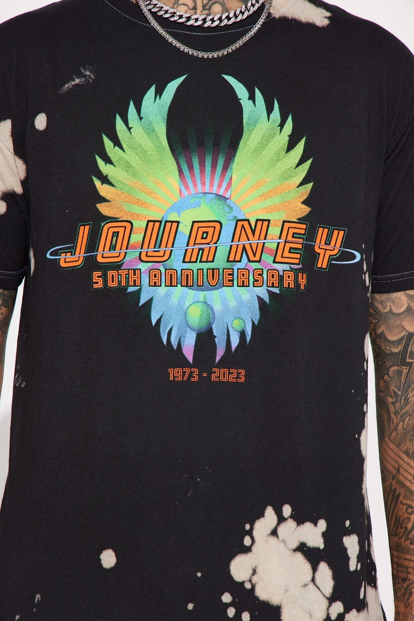 Journey 50th Anniversary Short Sleeve Tee - Black sold by Fashion Nova product image thumbnail 4