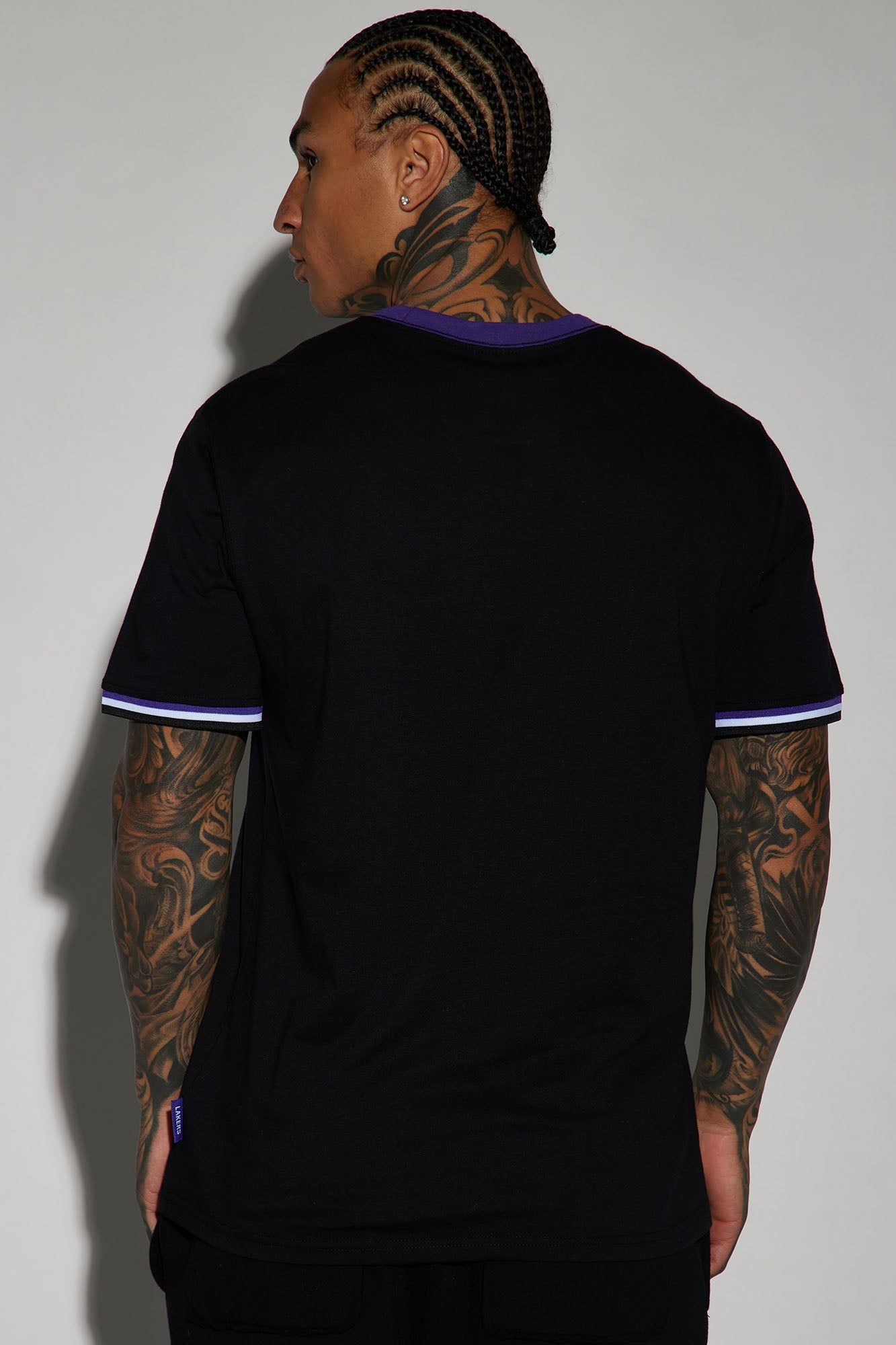 Lakers Break Of Dawn Short Sleeve Tee - Black sold by Fashion Nova product image thumbnail 4