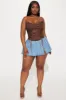Hot List Strappy Corset top - Chocolate sold by Fashion Nova