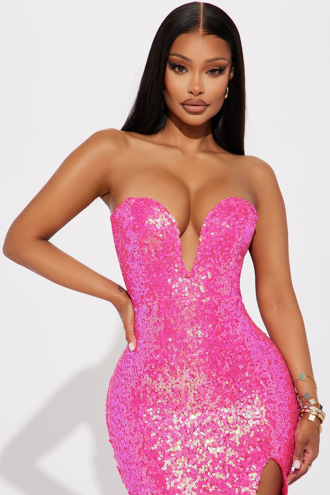 Catalina Sequin Midi Dress - Pink sold by Fashion Nova product image thumbnail 2