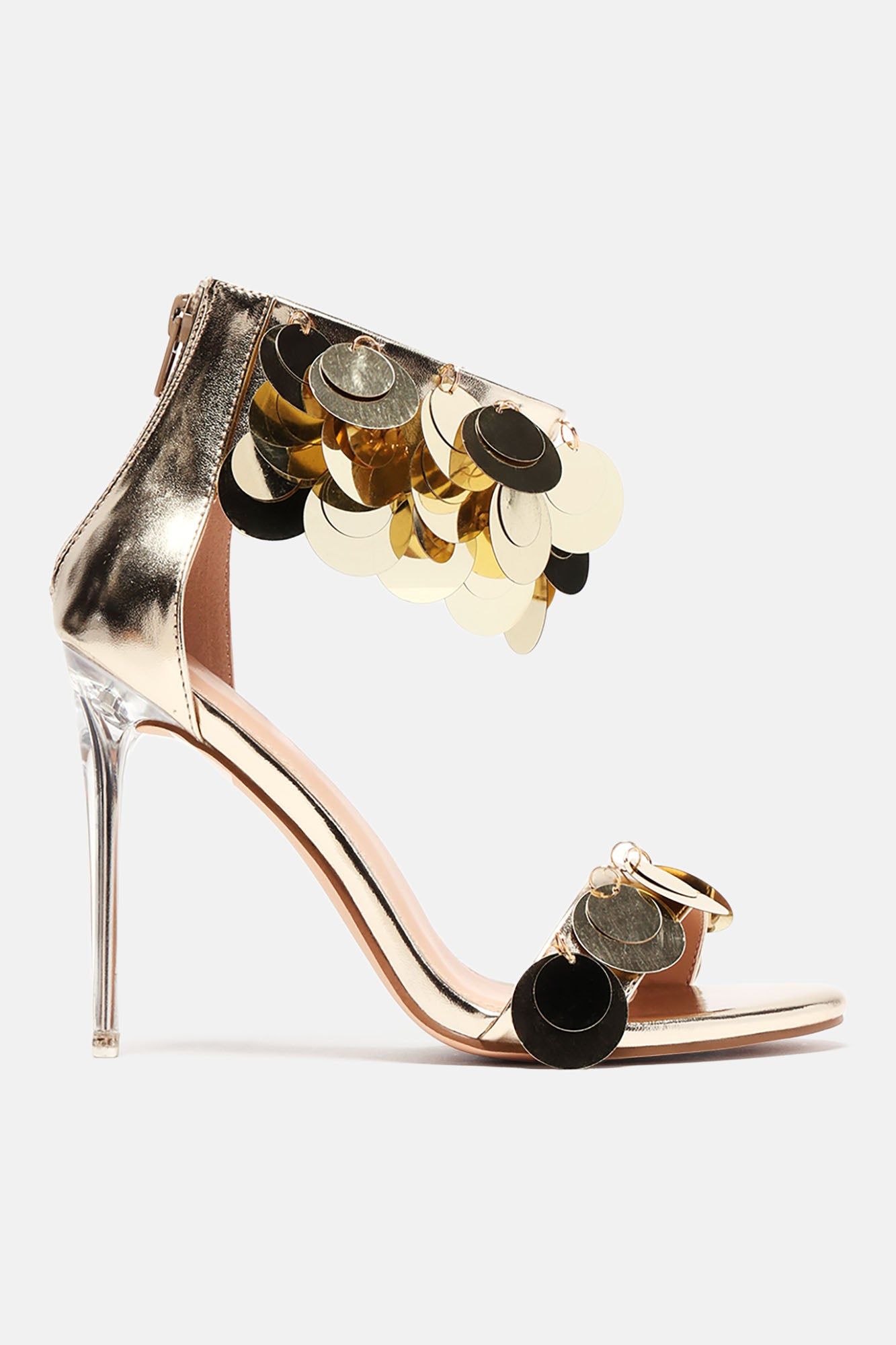 Chase Me Sequin Heels - Gold sold by Fashion Nova product image thumbnail 4