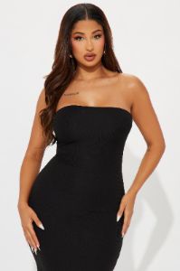 Gracie Ribbed Maxi Dress - Black sold by Fashion Nova