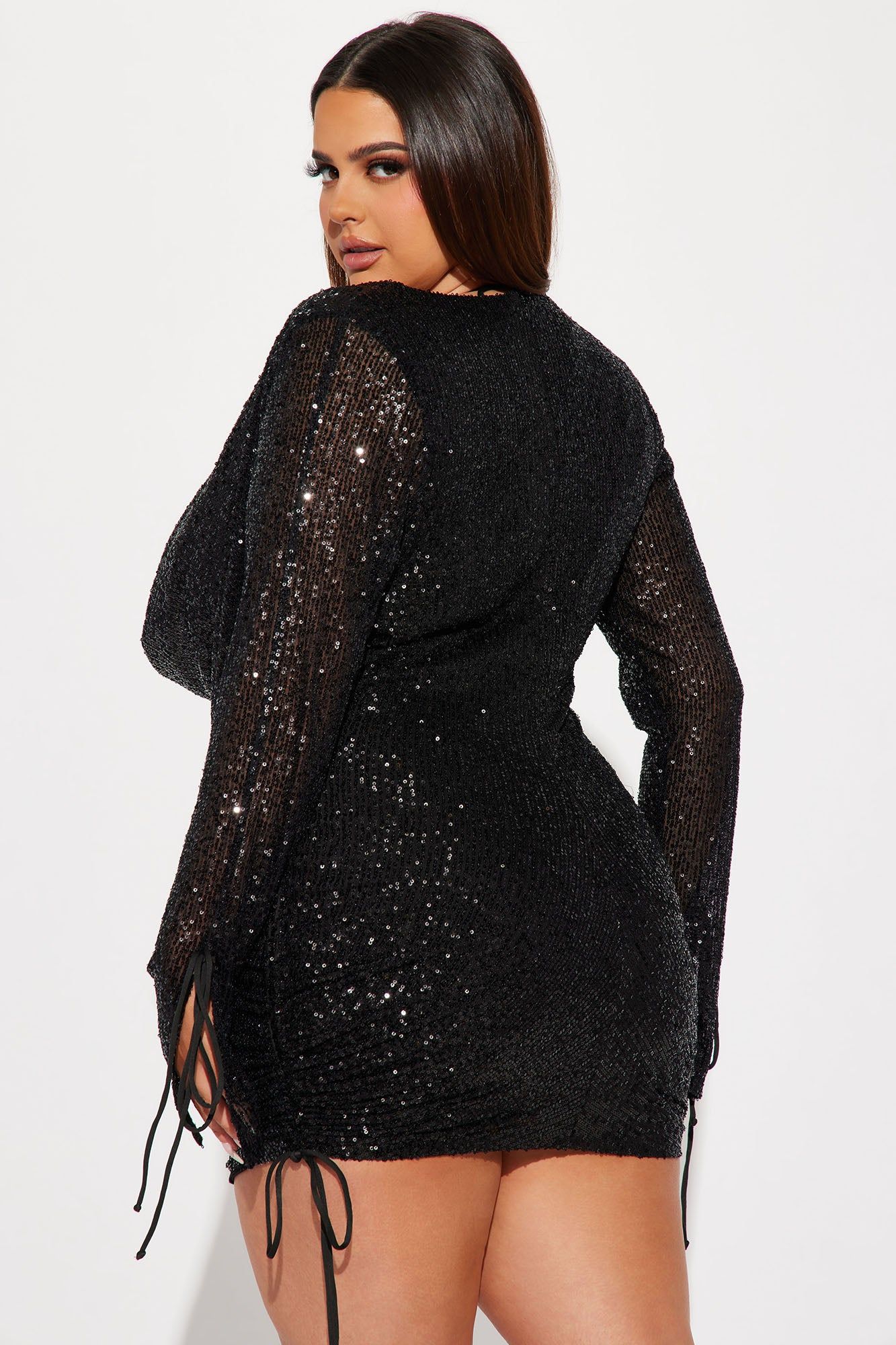 Miami Glamour Life Sequin Mini Dress Set - Black sold by Fashion Nova product image thumbnail 6