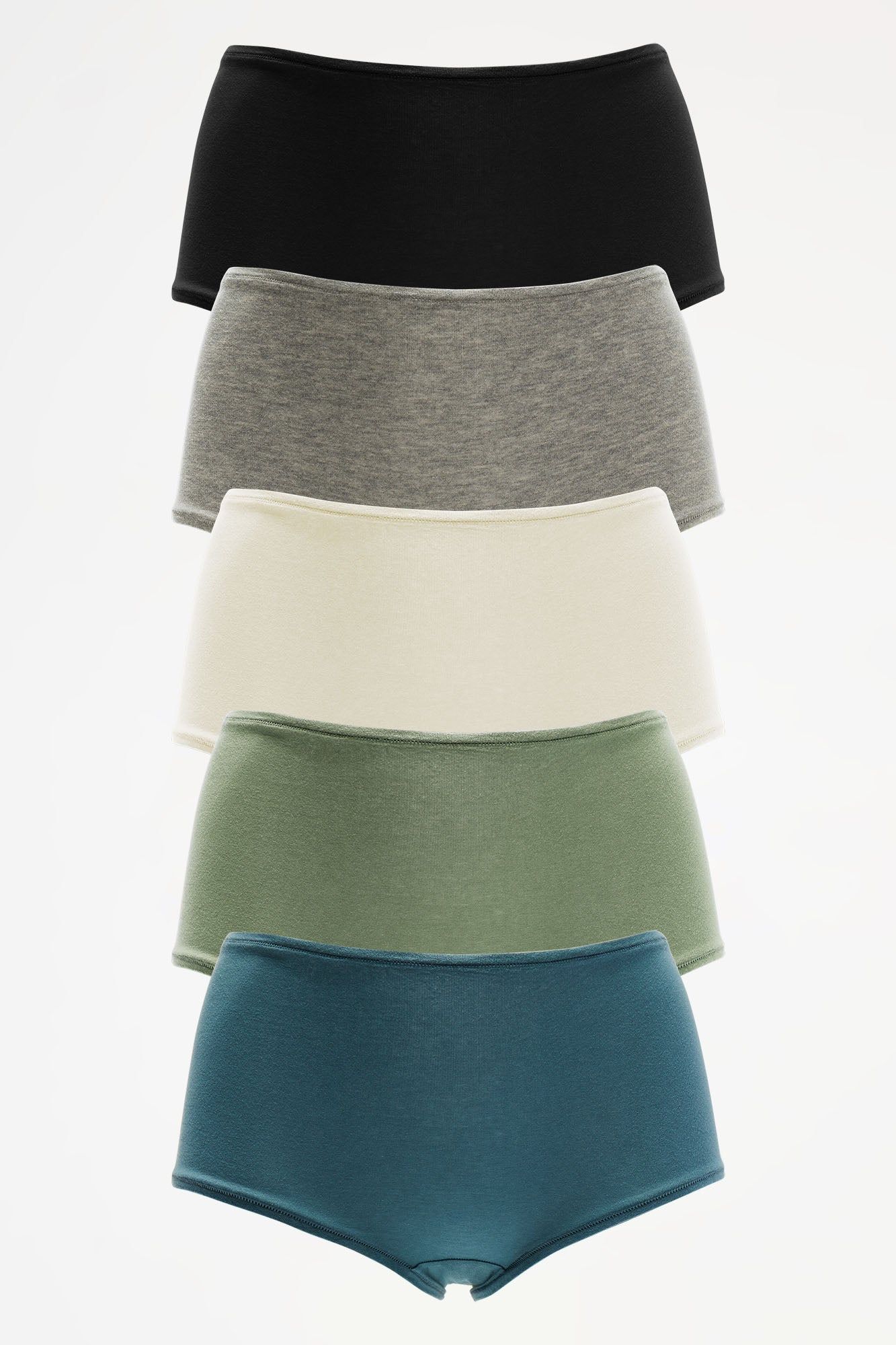 Easy Cotton Jersey Boyshort 5 Pack Panties - Grey/combo sold by Fashion Nova product image thumbnail 4