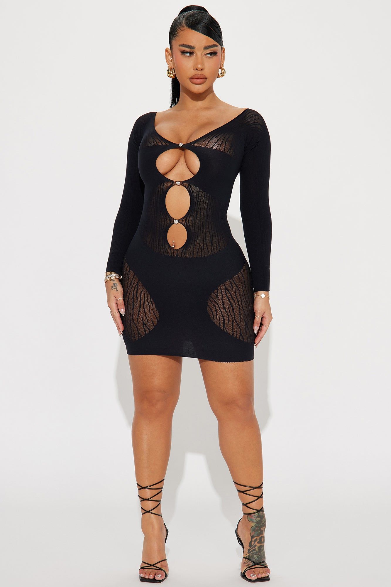 Alexis Seamless Mini Dress - Black sold by Fashion Nova