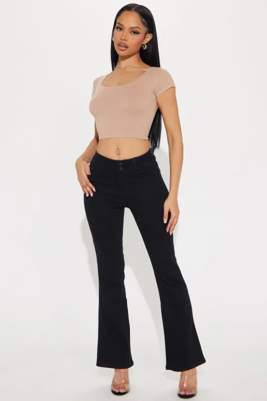 Feeling It Stretch Bootcut Jeans - Black sold by Fashion Nova