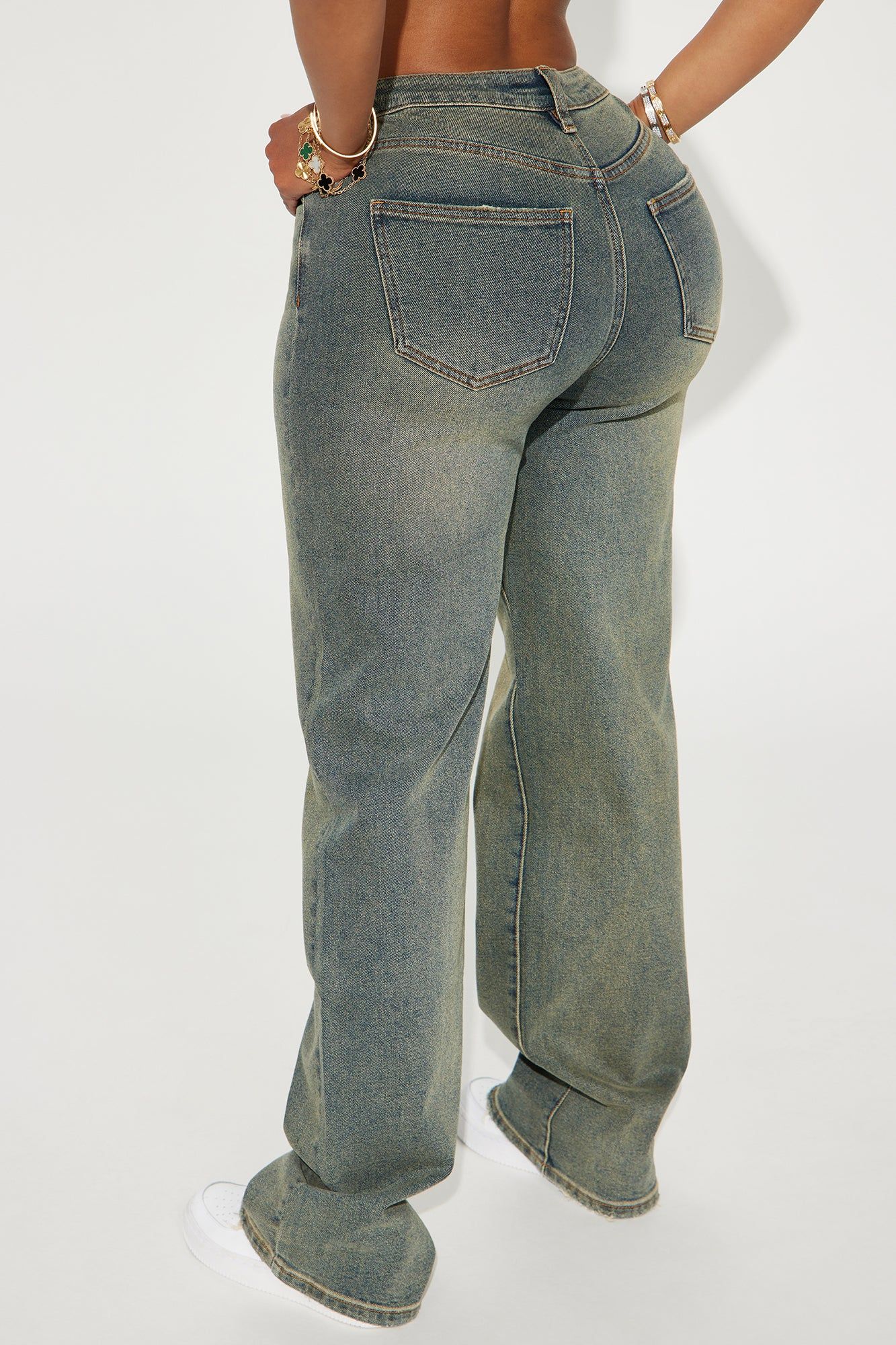 Left Him Speechless Straight Leg Jeans - Vintage Wash sold by Fashion Nova product image thumbnail 3