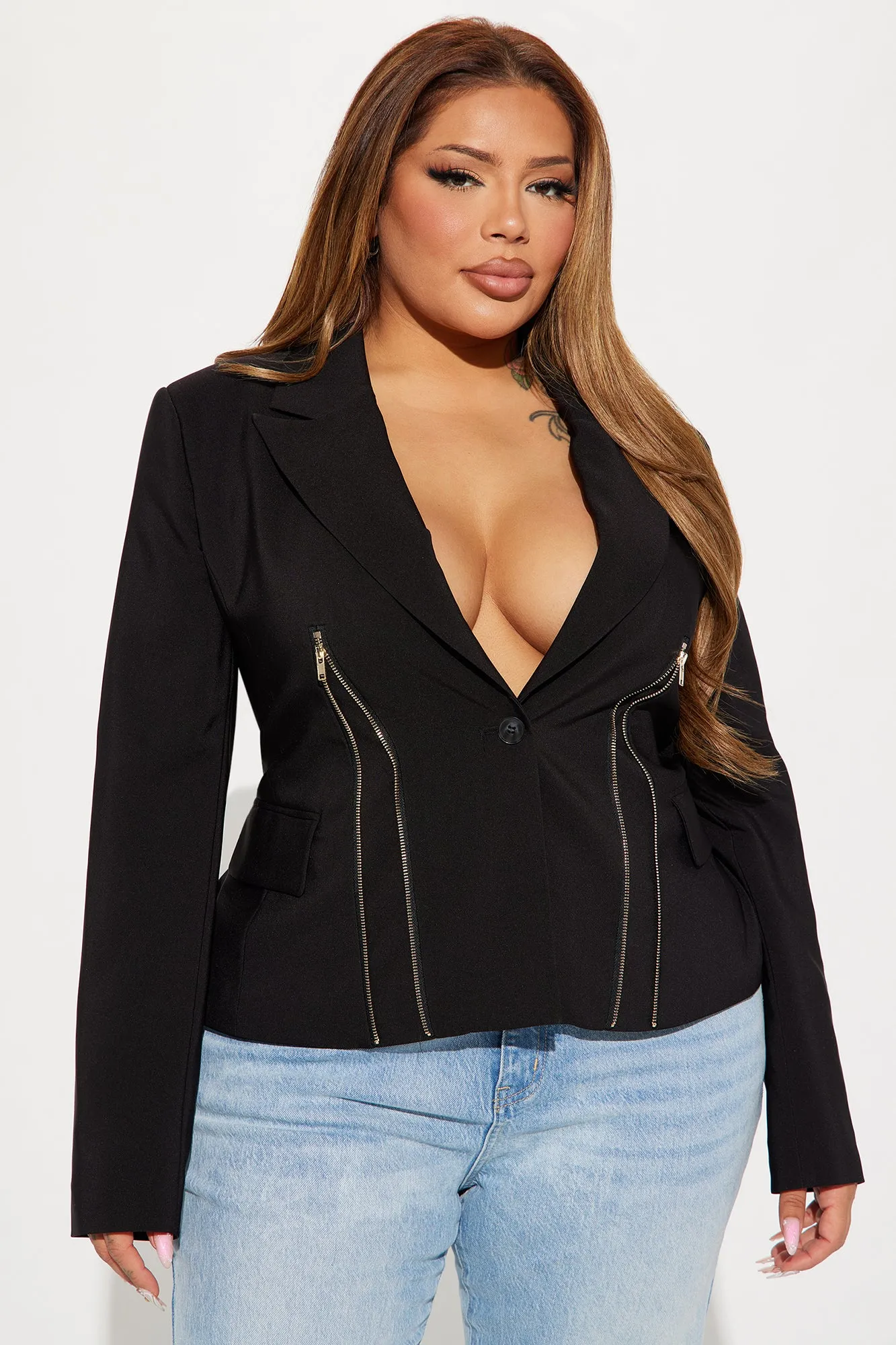 Hold It Down Blazer - Black sold by Fashion Nova product image thumbnail 4