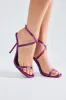 Ginevra Satin Heels - Raspberry sold by Fashion Nova